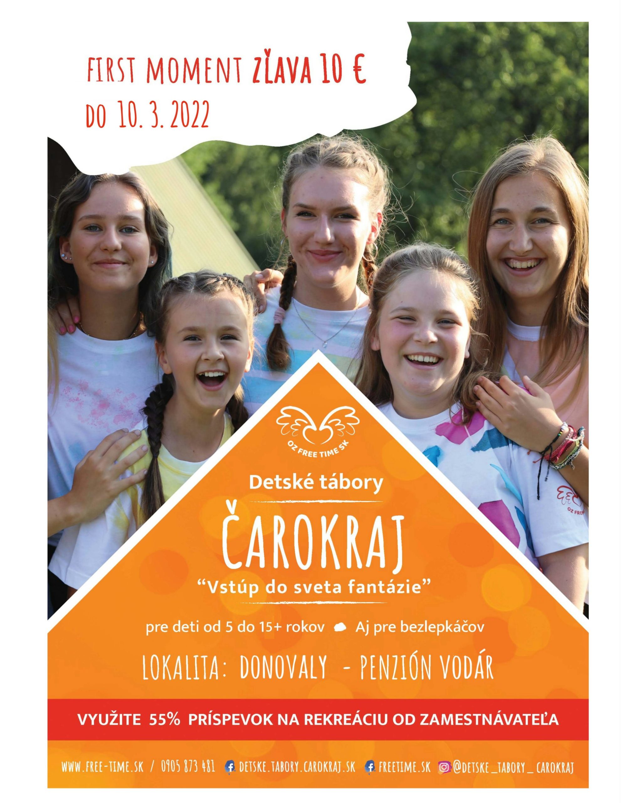 Detský tábor Čarokraj s OZ FREE TIME SK
